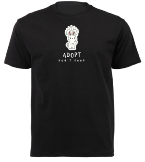 Adopt don't shop Cut Out Bunny